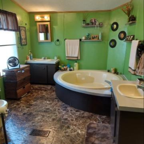 Master Bathroom CVC72LR Large Master Bathroom with Spacious Soaking Tub