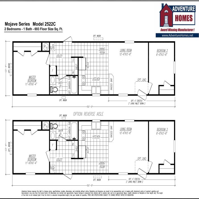 Mojave Series Floor Plan Model 2522C Mojave Series Floor Plan Model 2522C
