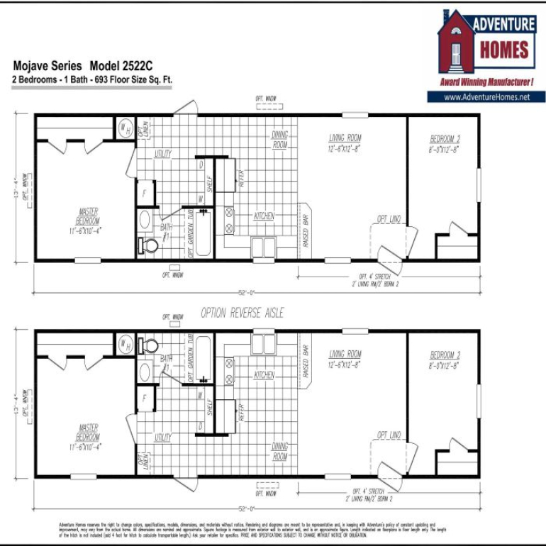 Mojave Series Floor Plan Model 2522C