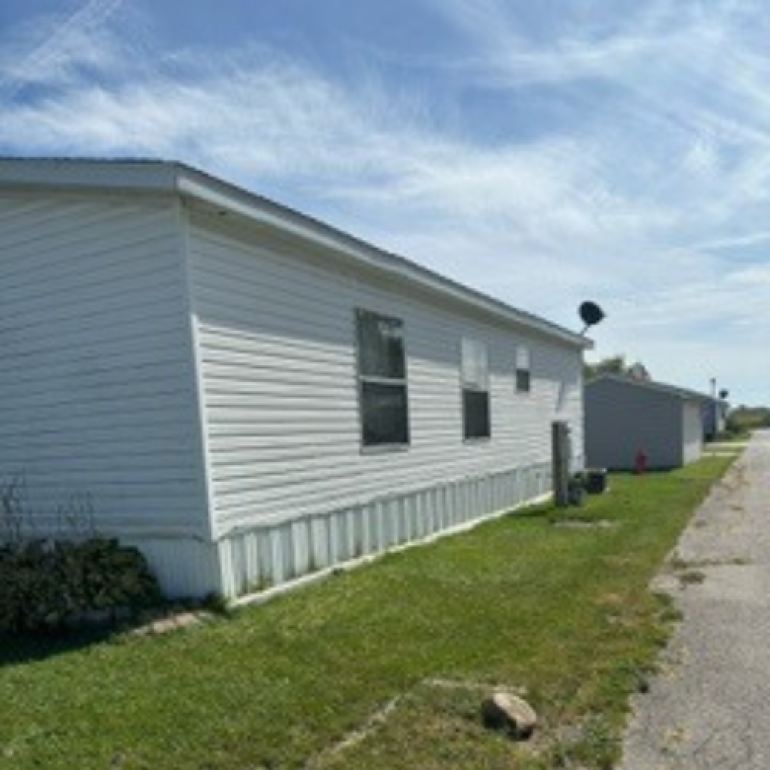 White Mobile Home